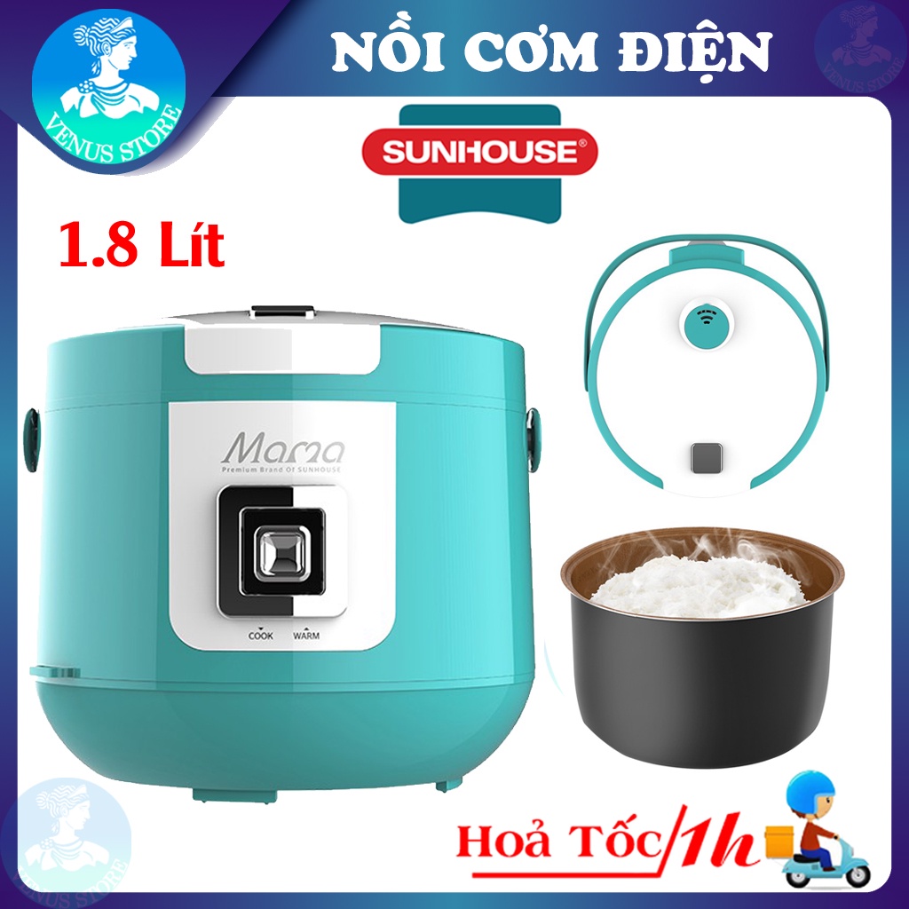 [Mã ELHADEV giảm 4% đơn 300K] Nồi Cơm Điện SUNHOUSE MAMA 8658P Công Nghệ Nấu 3D Ủ Ấm 3 Chiều Tỏa Nhiệt Đều Nấu Cơm Ngon