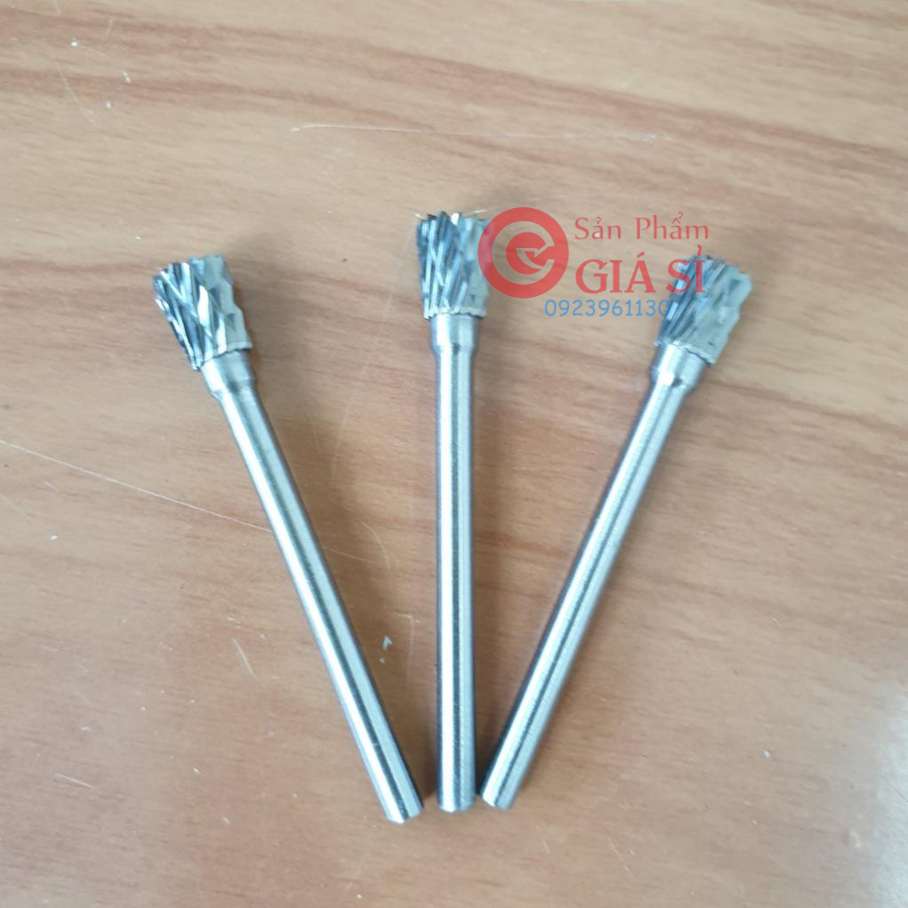 3 mũi mài phay hợp kim mài doa điêu khắc rất ok cán 3mm đầu 6mm ❤️freeship❤️