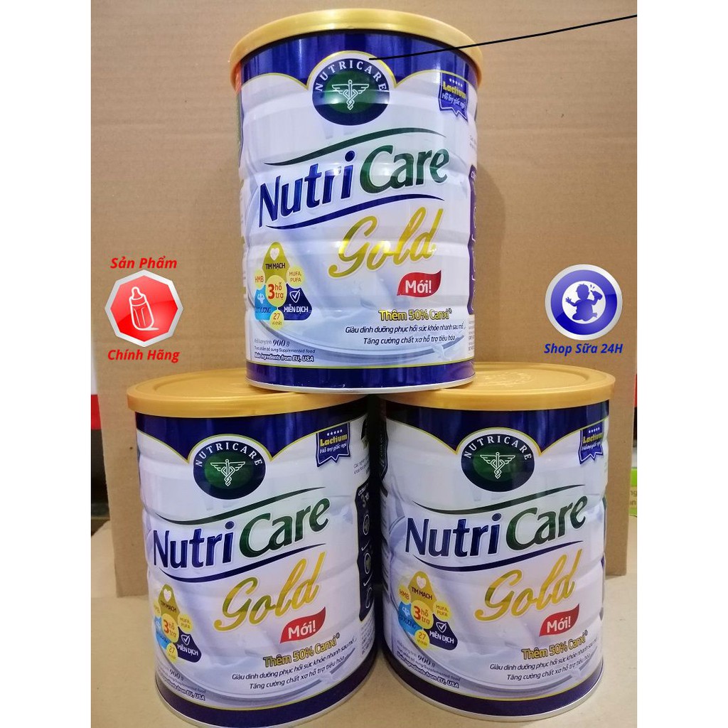 [MẪU MỚI] SỮA BỘT NUTRICARE GOLD 900G