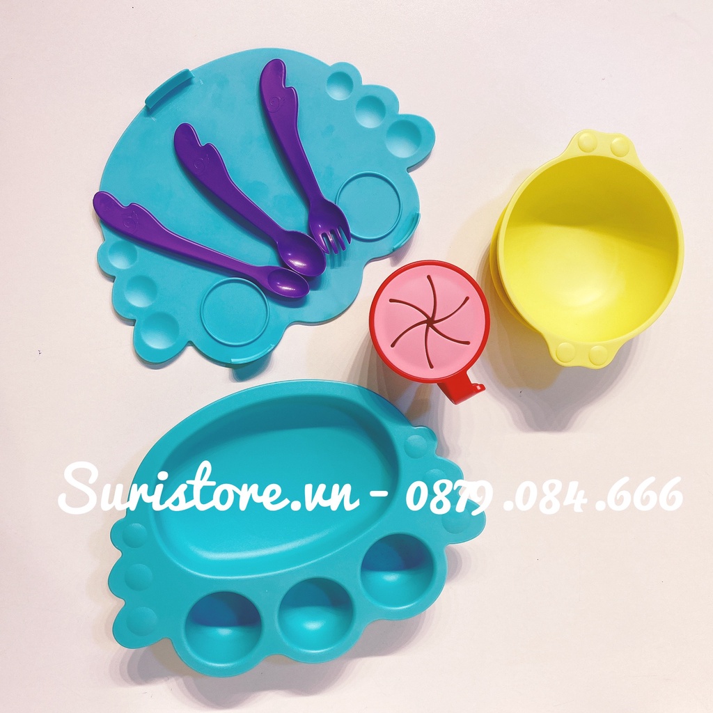 Set khay ăn dặm thiên thần 10 chi tiết UINLUI