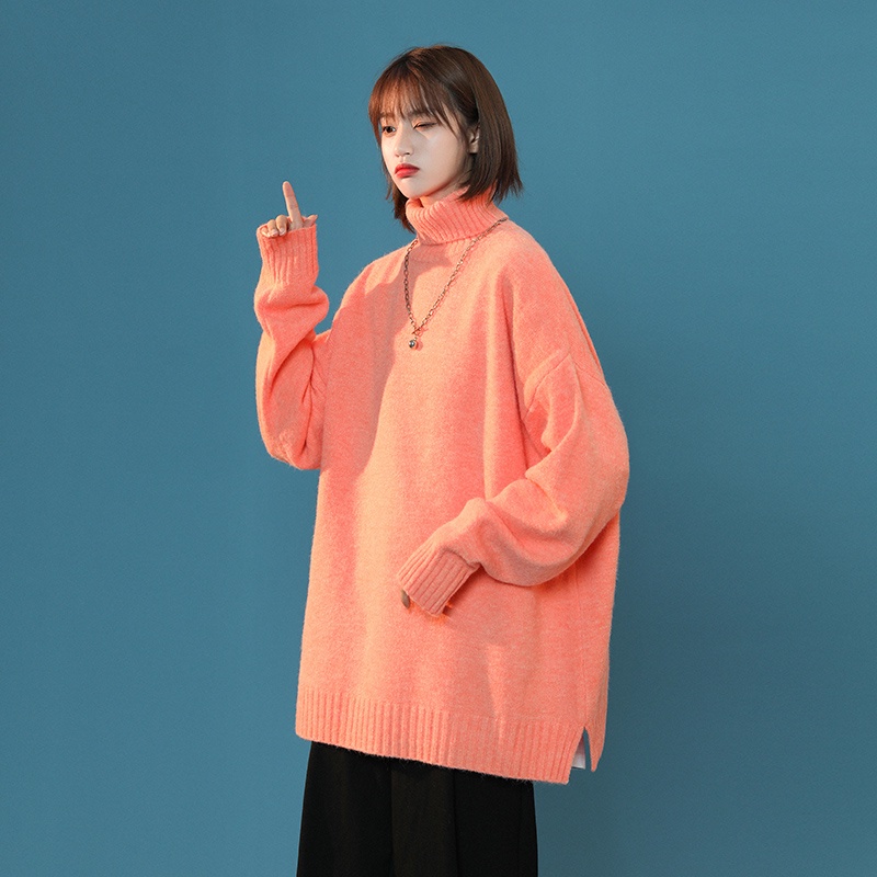 Áo sweater IFNICEFUTURE cổ lọ màu kẹo phong cách xu hướng thời trang cho nam và nữ