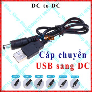 Cáp nguồn usb sang dc dài 80cm