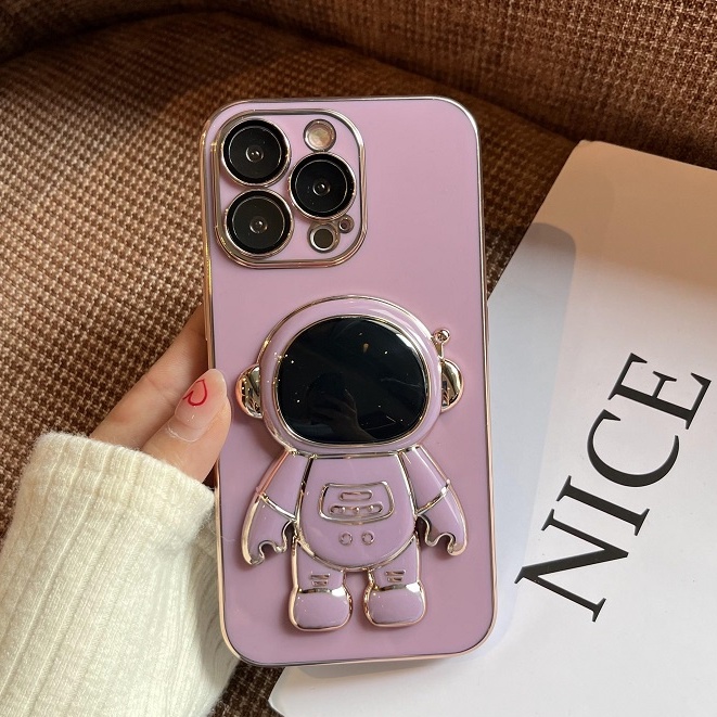 Ốp Điện Thoại Có Giá Đỡ Hình Phi Hành Gia 3D Cho iPhone 13 12 11 pro max XS XR XAMAX 7/8SE2020 7/8PIUS