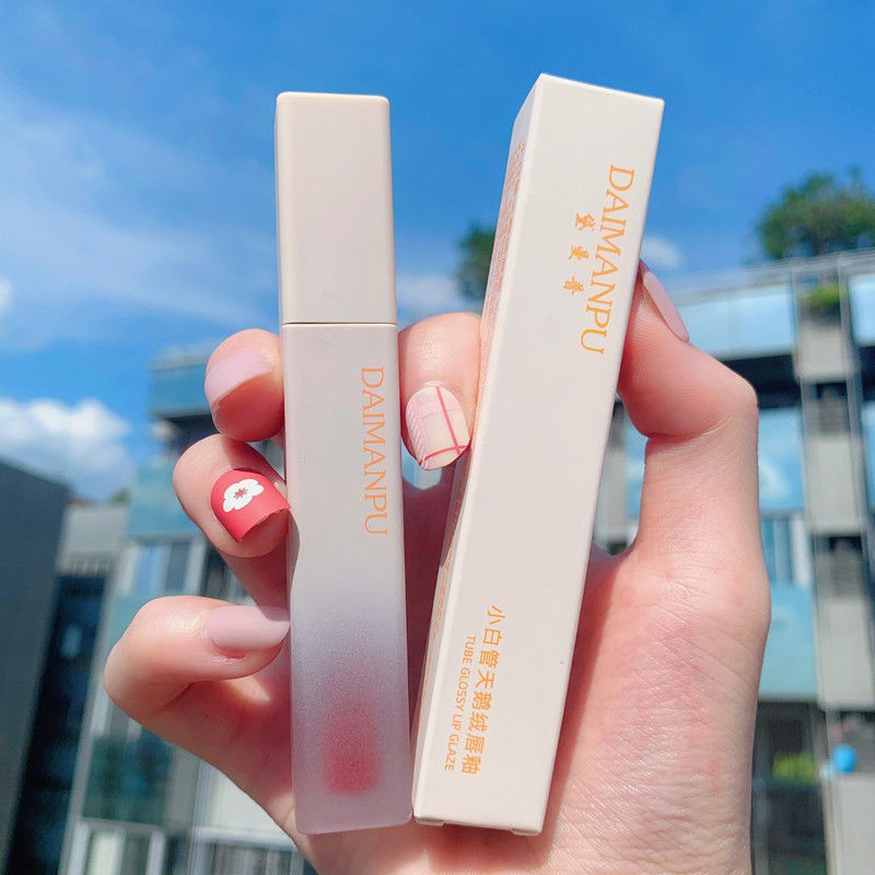 (hàng Mới Về) Son Kem Lì Mịn Mượt Như Nhung Thiết Kế Ống Màu Trắng Nhỏ Gọn Dành Cho Nữ 3.11 | BigBuy360 - bigbuy360.vn