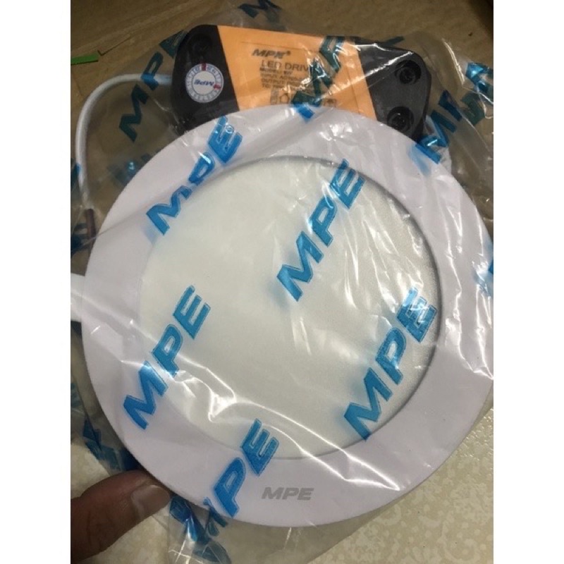 Mpe - đèn led panel âm trần tròn 9w trắng, vàng, trung tính RPL-9 Chính hãng