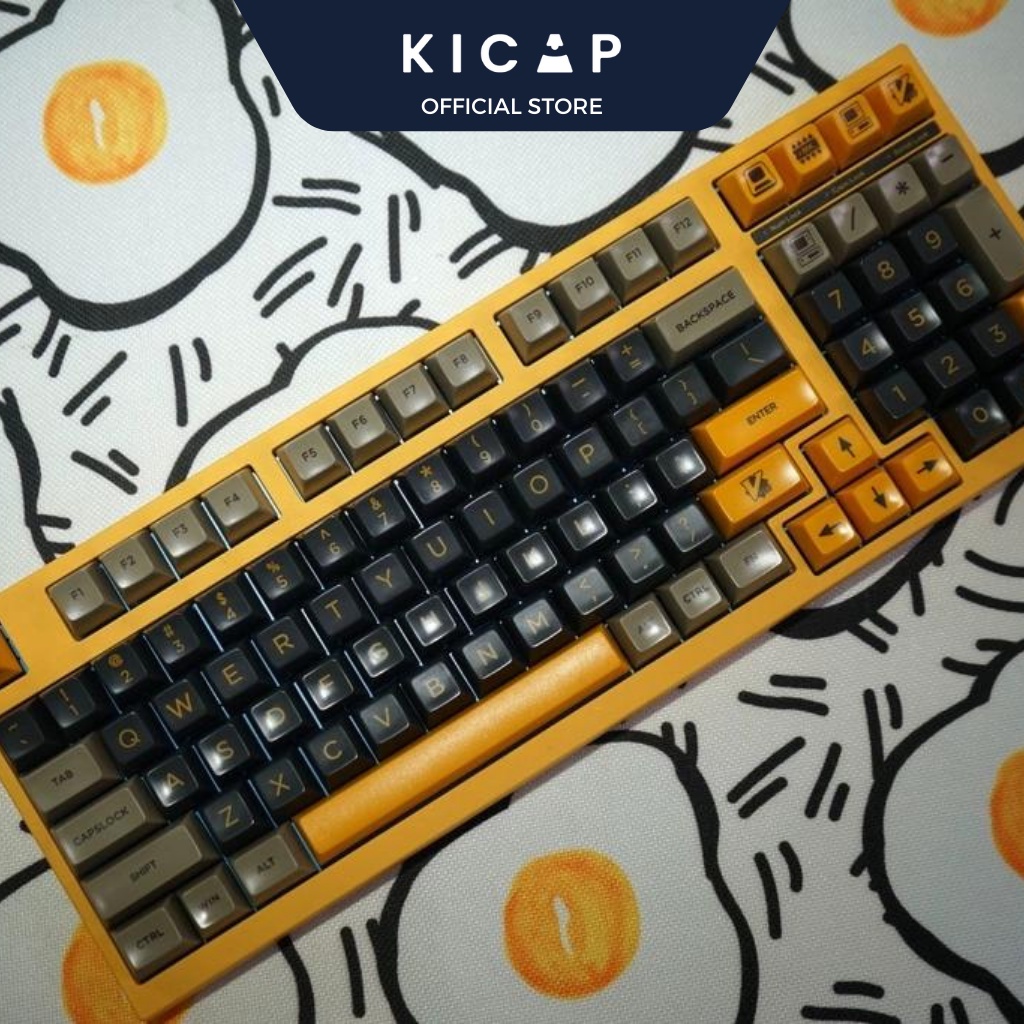 Bộ keycap SA Màn hình vàng tráng men - Kicap