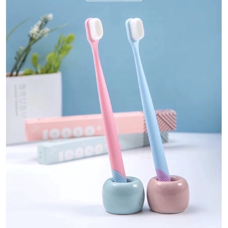 Bàn chải đánh răng với 10000+ sợi tơ siêu mềm cho người lớn