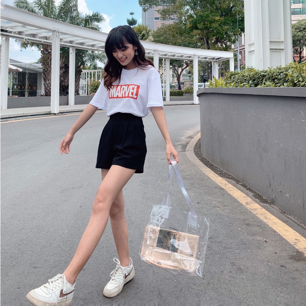 Quần short basic 2 ly (Đen/Trắng/Nâu) - FAU14