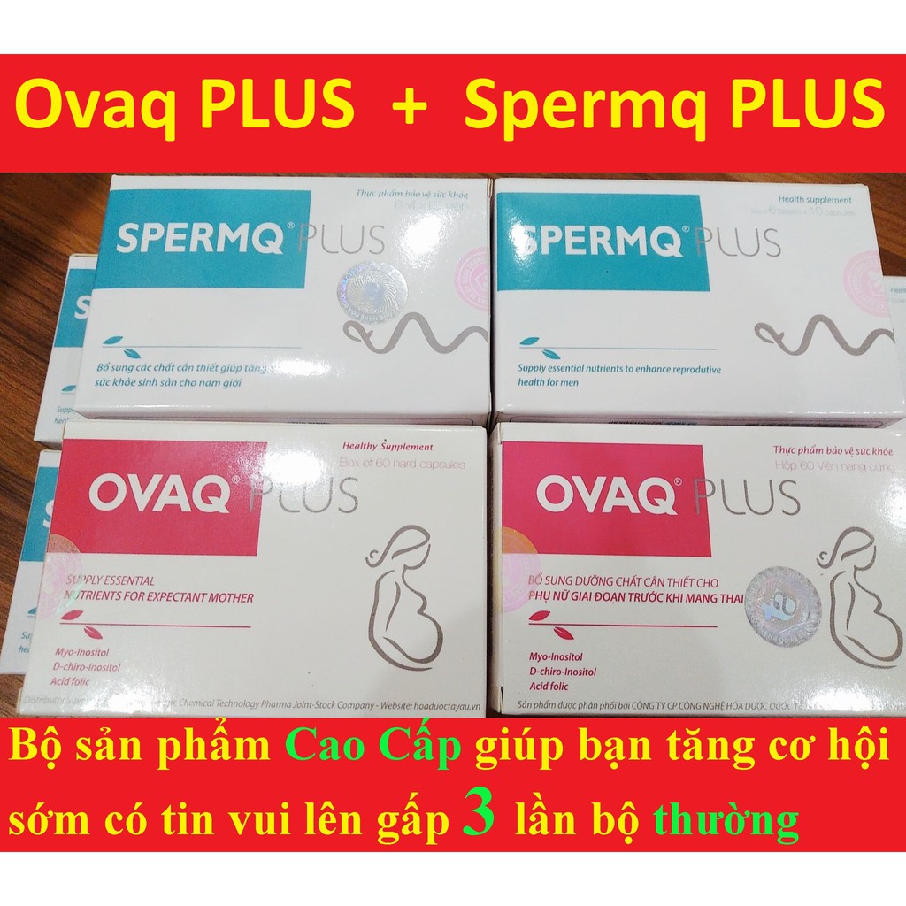 (Che_tên) OvaQ1 và SpermQ [Ovaq 1 sperm Q] tăng chất lượng Khỏe Trứng,Mạnh Tinh Trùng giúp Mang Thai tự nhiên