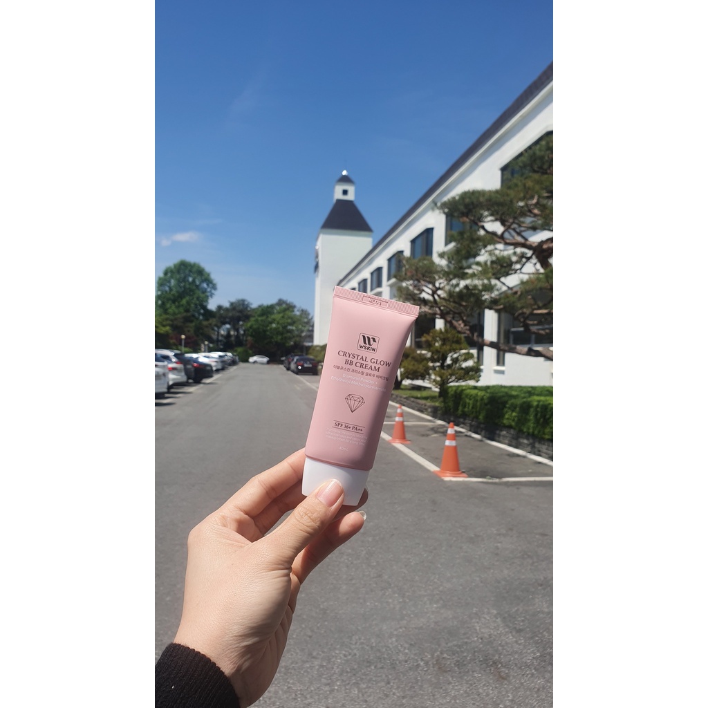 Kem nền cao cấp kim cương BB Wskin kiềm dầu, dưỡng trắng, bật tone.