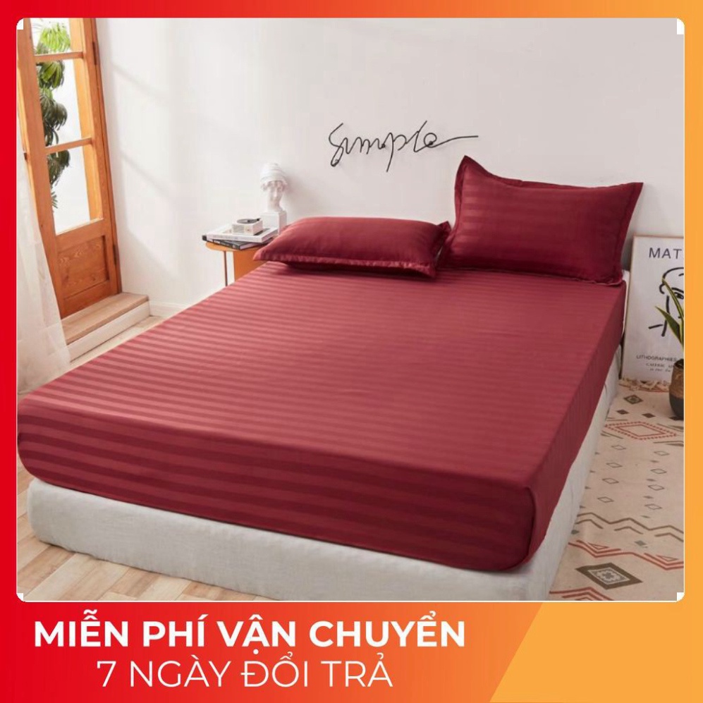 [HÀNG ĐẸP] Bộ Ga Gối Cotton 3F Chuẩn Khách Sạn, Vải Bóng , Mềm mịn , không phai, xù -Cotton 3f Ấm Êm Decor