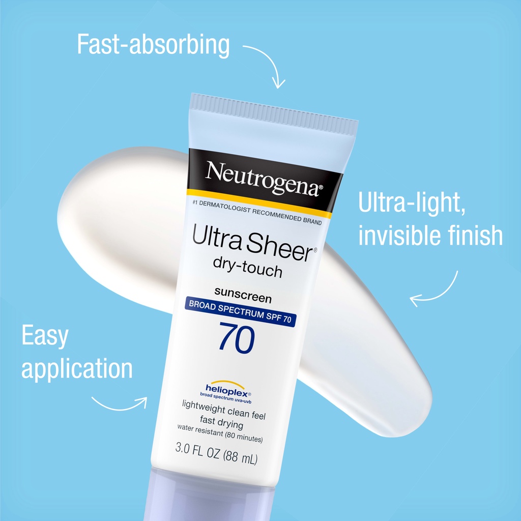 [Mẫu mới/ Hàng USA] Kem chống nắng hàng ngày thông dụng nhất Neutrogena Ultra Sheer Dry Touch (88ml)_Hàng mua ở Store Mỹ