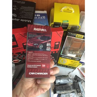 Cốc sạc xe hơi REMAX 2 cổng chính hãng