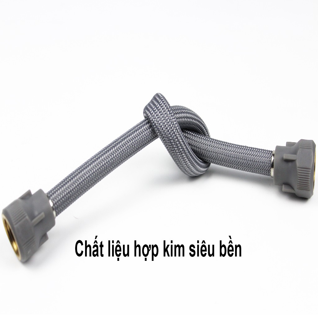 Dây cấp nước hợp kim cao cấp, lõi ren đồng thau, sử dụng cho các thiết bị vệ sinh, dài 40 - 50 - 60 cm