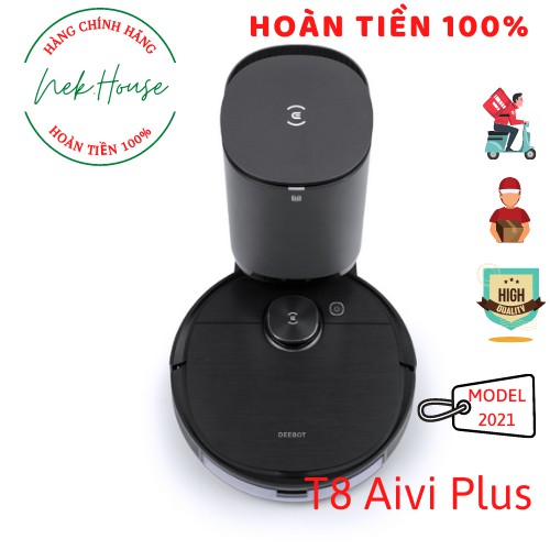 [NEW 2021] ECOVACS DEEBOT T8 AIVI PLUS - Robot hút bụi quét lau nhà T8 Aivi Plus - Hàng mới 100% Chính hãng