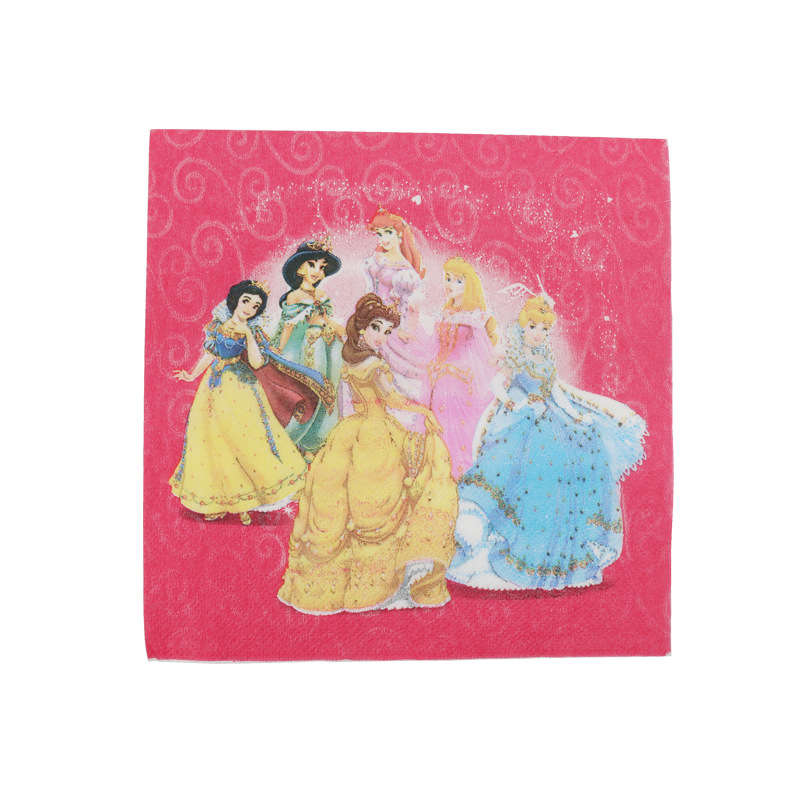 Disney Bộ Cốc Giấy Hình Công Chúa Bạch Tuyết / Lọ Lem / Belle / Jasmine / Ariel Xinh Xắn Trang Trí Tiệc Sinh Nhật Cho Bé