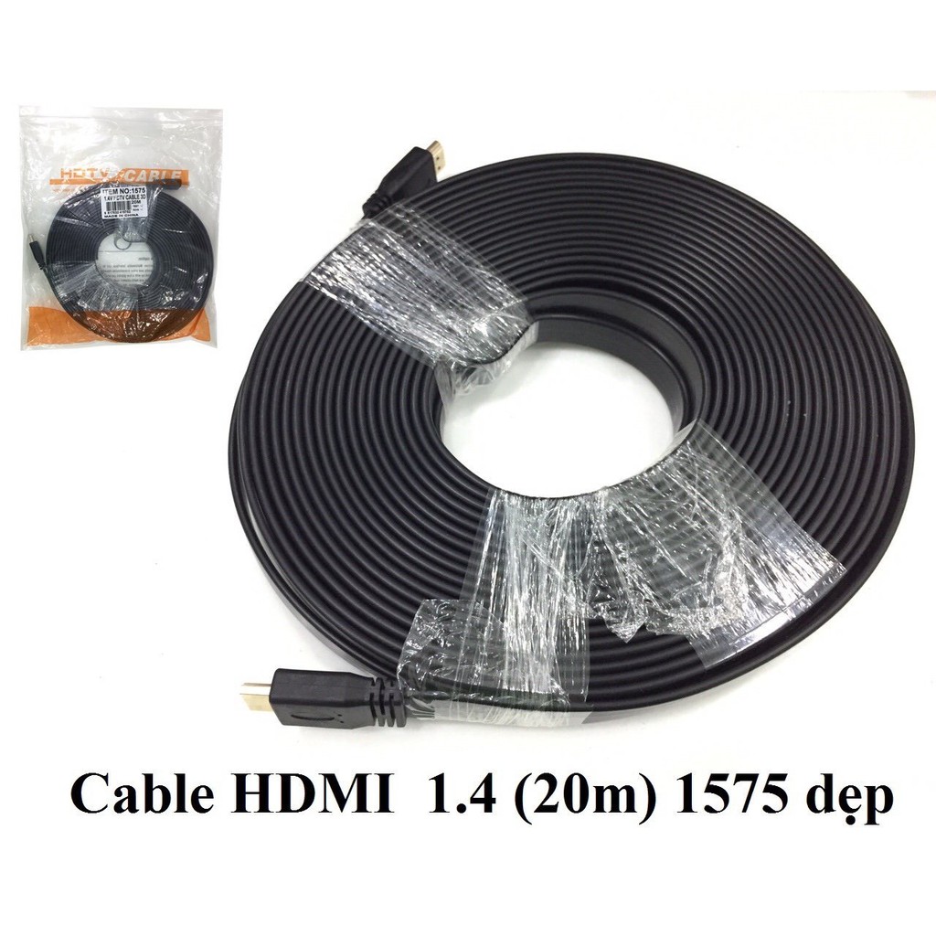 Cáp Hdmi dây dẹp loại rẻ từ 1.5m đến 20m , 15m 314 , 20m 1575