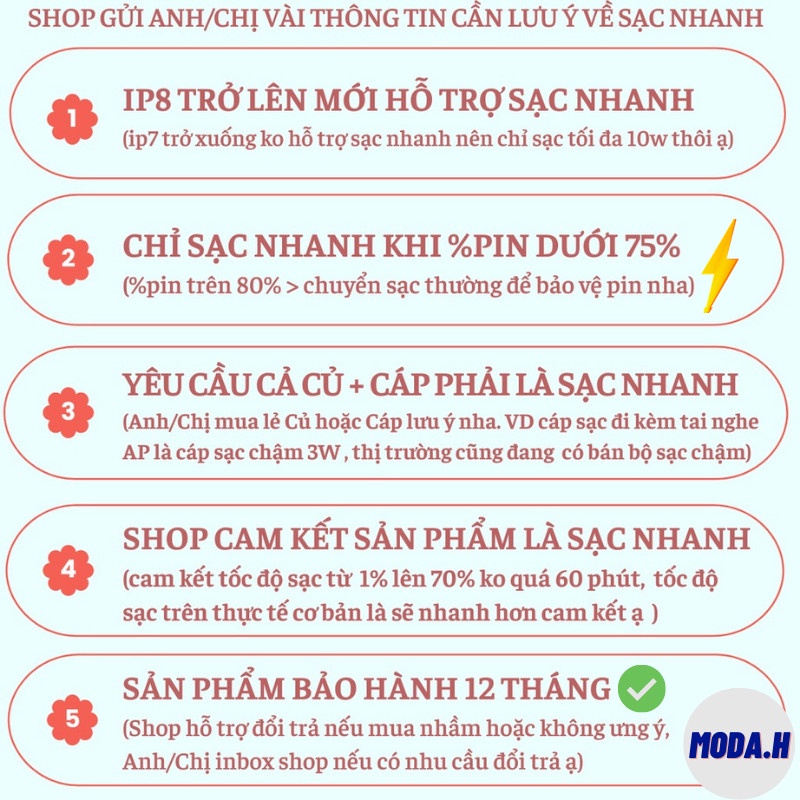 Sạc Điện Thoại Bộ Sạc Nhanh 20W Công Nghệ PD Siêu Tiết Kiệm Thời Gian Gia.dung.hoang.anh