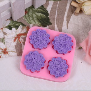 Khuôn silicon làm rau câu 4d bánh 4d mẫu hoa sao