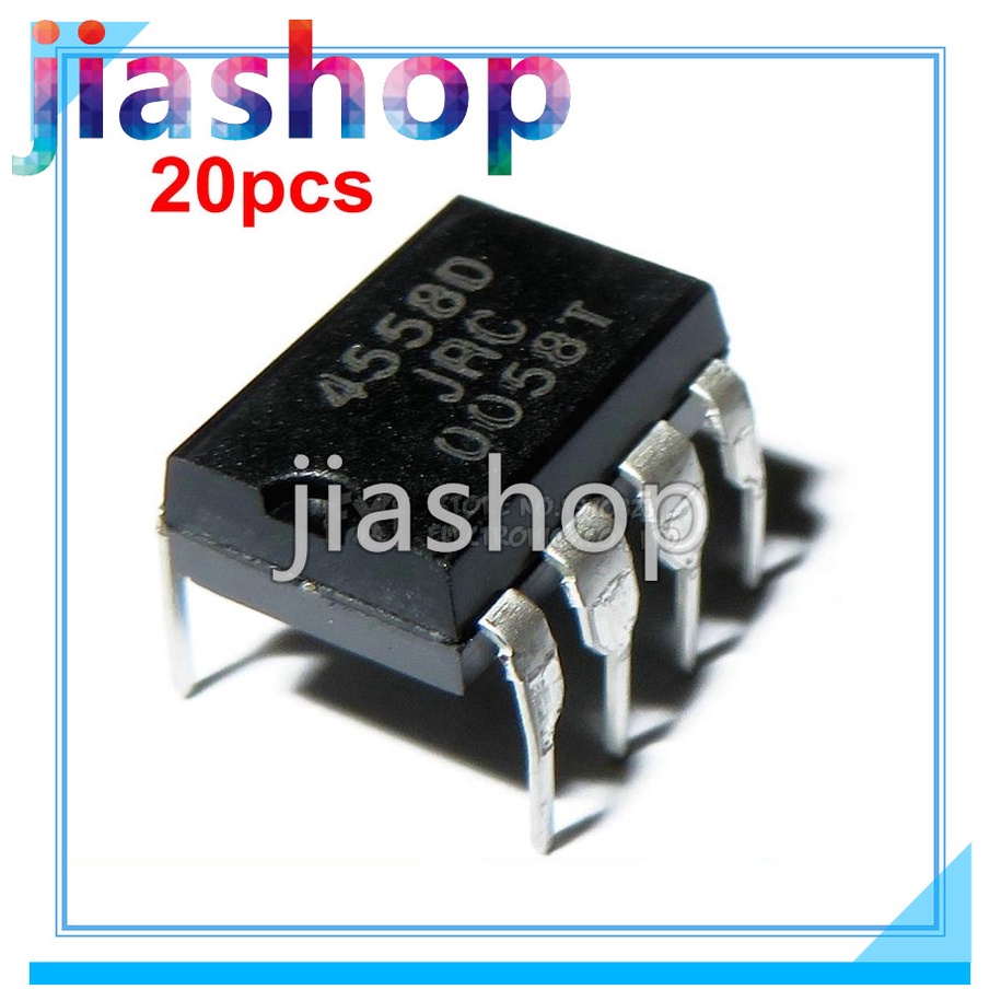 20 CHIẾC JRC4558 JRC4558D NJM4558D DIP8 NJM4558 IC mới và nguyên bản
