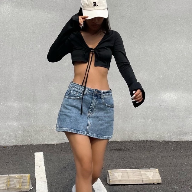 Chân Váy Short Cạp Thấp Có Kèm Quần Co Giãn Sofm Wear (VSHORT)