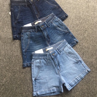 Quần short jeans nữ lưng thun size đại