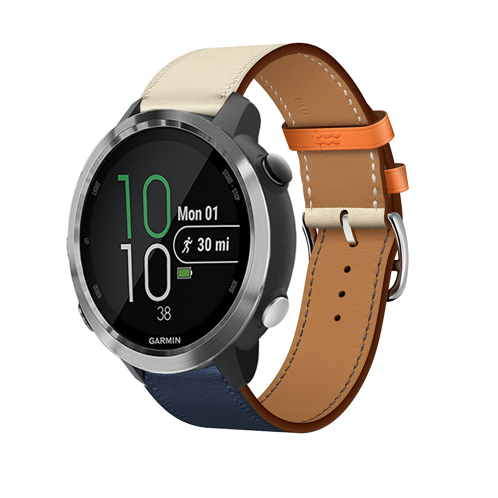 Dây Đeo Da Thay Thế Cho Đồng Hồ Thông Minh Garmin Forerunner 645 645M 245 245M / Venu Sq / Vivoactive  3
