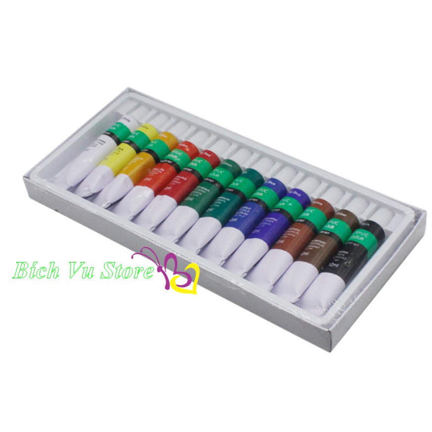 Sét 12 màu bột vẽ