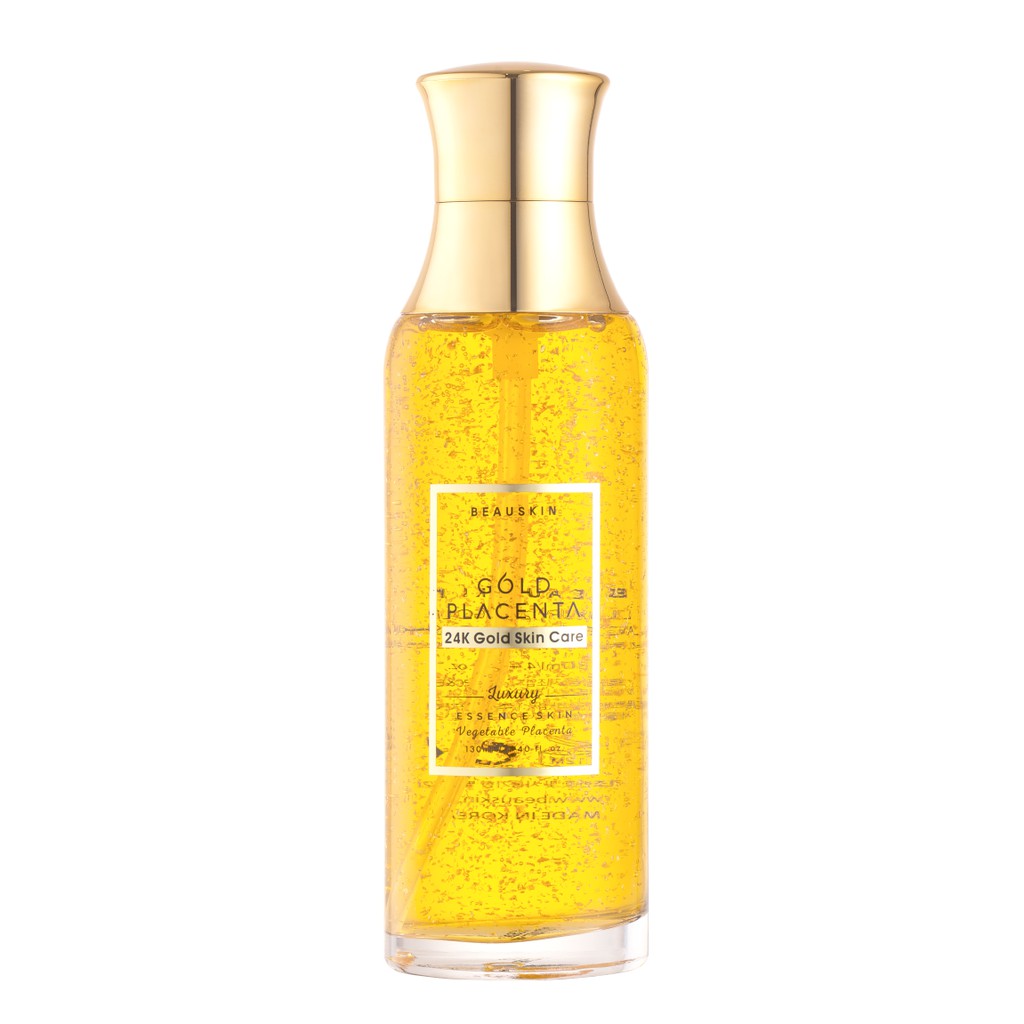 Nước hoa hồng ngừa lão hoá da Beauskin Placenta Gold Luxury 24k 130ml