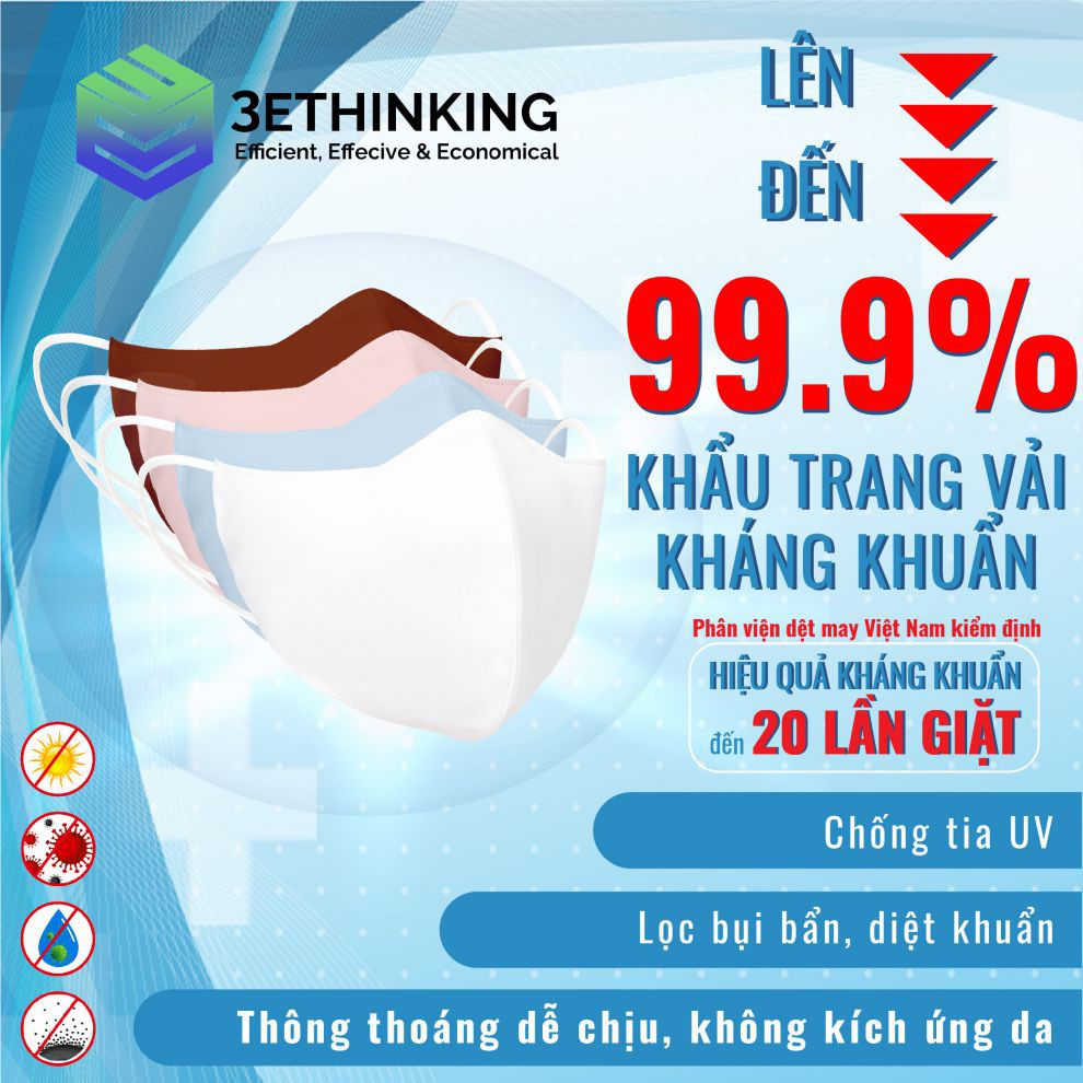 Khẩu trang KHÁNG KHUẨN 4in1 người lớn, trẻ em - chuẩn xuất khẩu