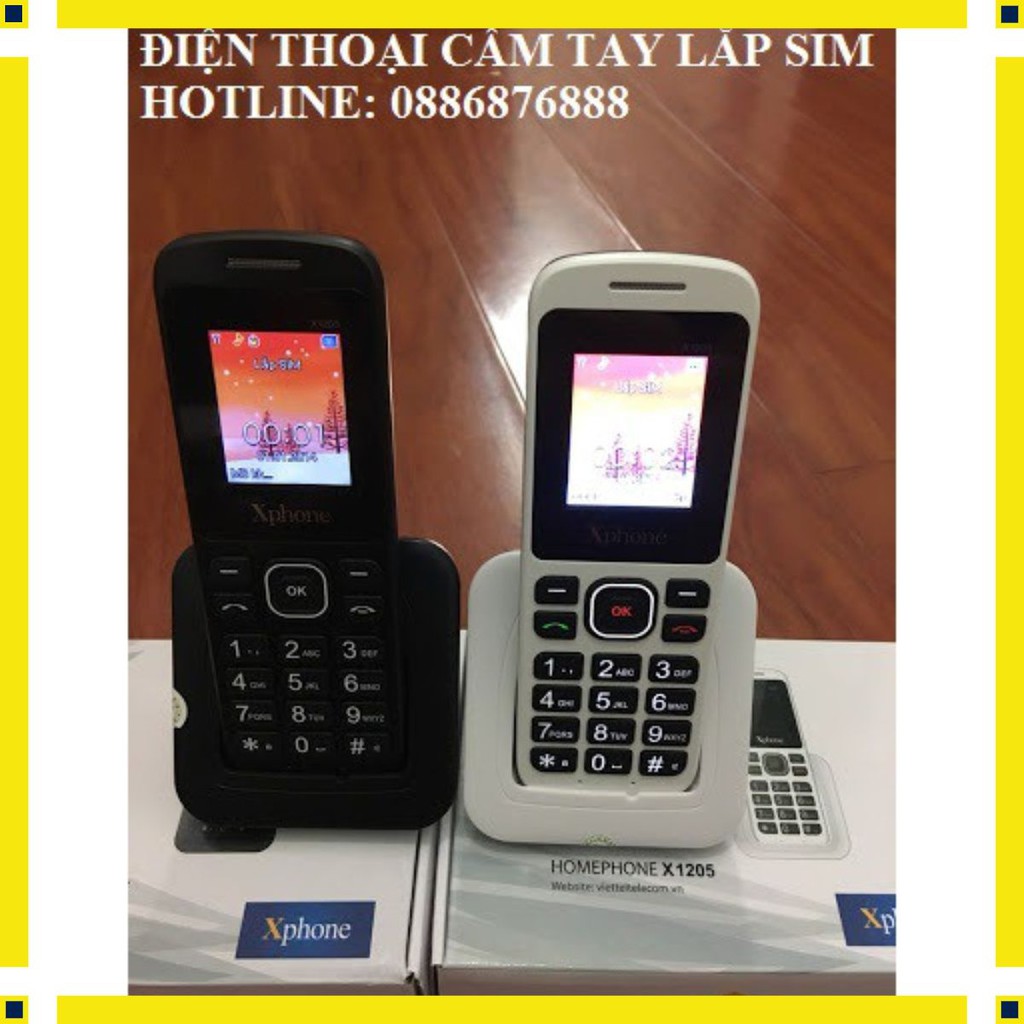 HomePhone X1205 ❤️ Điện Thoại Bàn Cầm Tay HomePhone Viettel Lắp Mọi Loại Sim