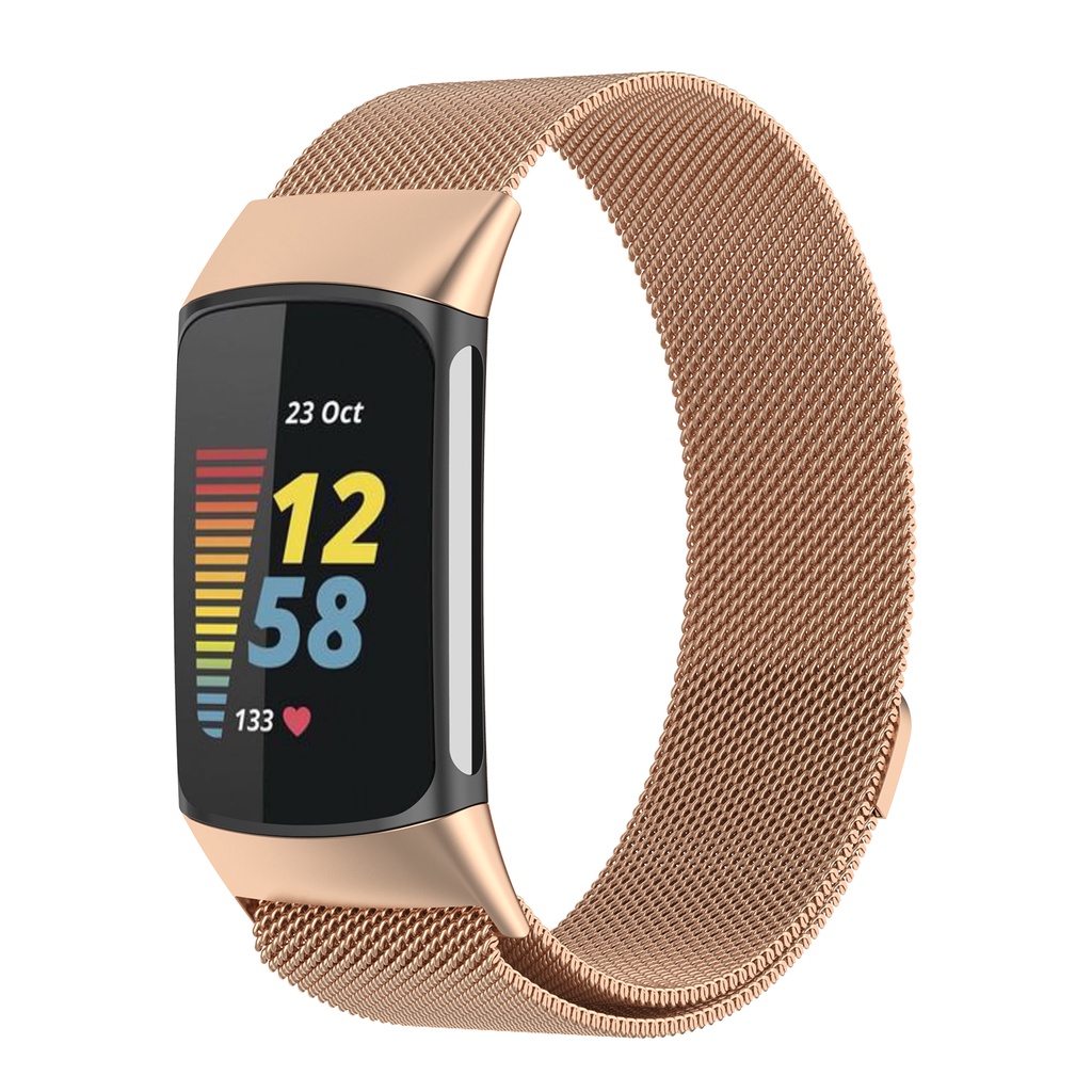 Dành cho dây đeo Fitbit Charge 6 5 dây đeo đồng hồ kim loại vòng từ tính 2023 hàng mới về