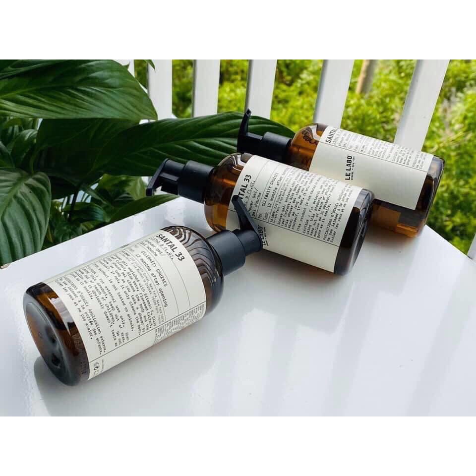 👑 L&G 💄 Combo Sữa Tắm Thơm Cao Cấp Le Labo Santal Mùi 33 237ml