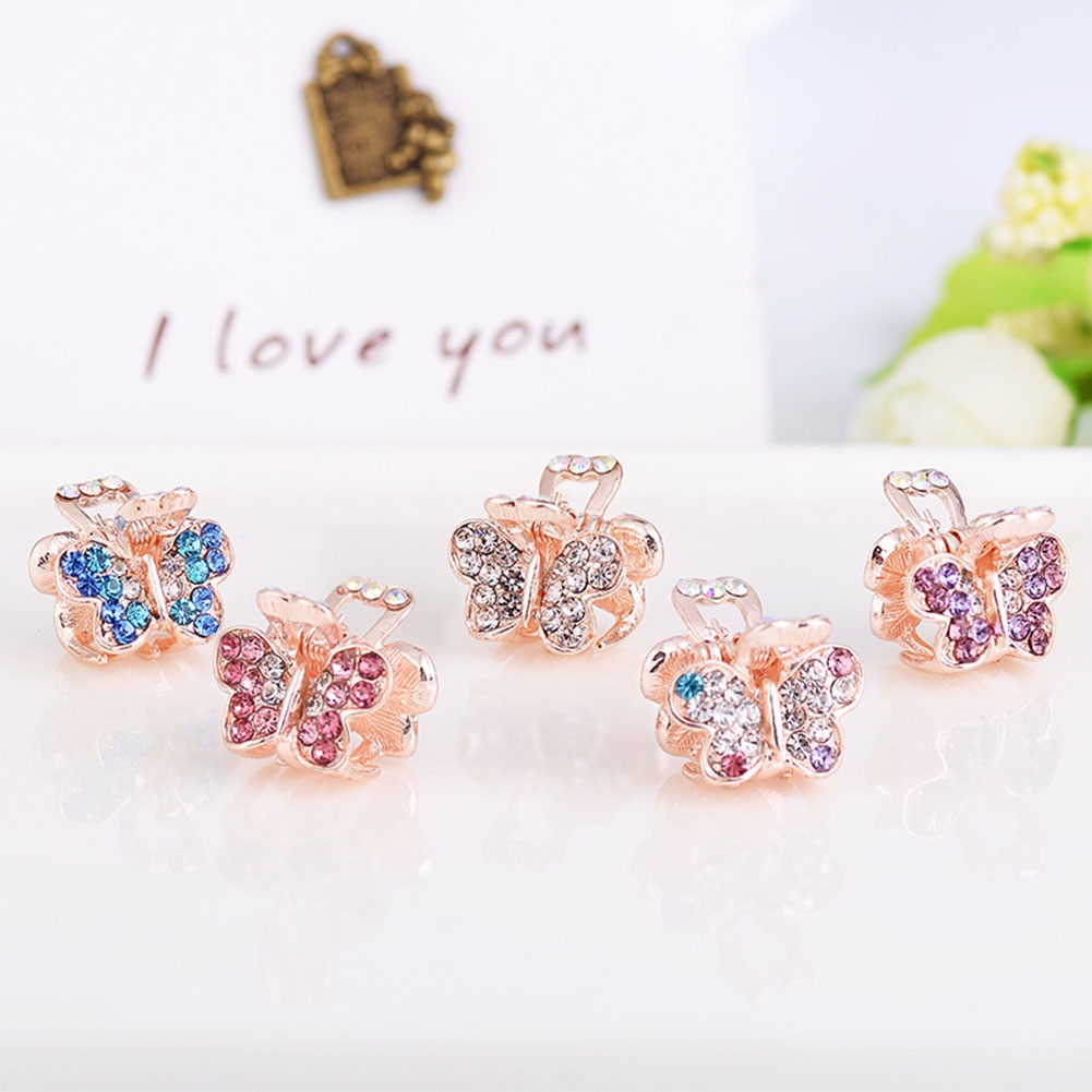 Kẹp Tóc Càng Cua Mini Hình Bướm Dễ Thương Dành Cho Nữ