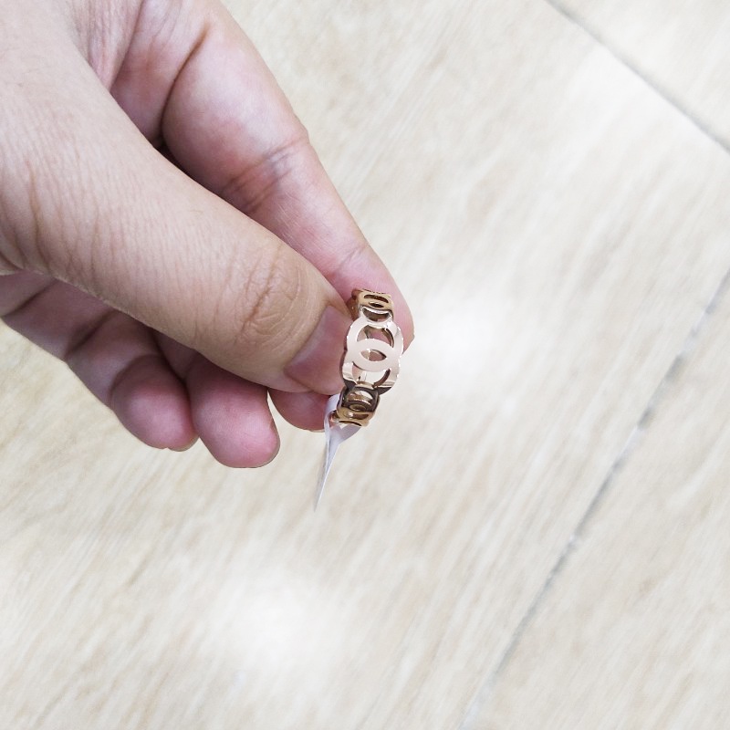 Nhẫn Hoa Văn Titan Ko Han Rỉ TT 3995