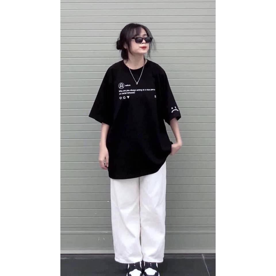 Áo Thun nữ tay lỡ unisex Hot nhất mùa hẻ vải cotton mềm mại thoáng mát Besed AO01