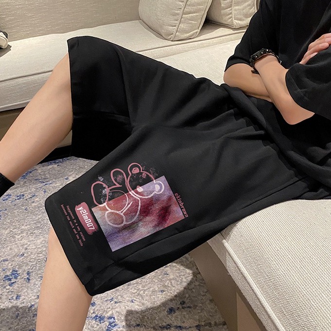 Quần ngắn nam lưng thun cột dây năng động