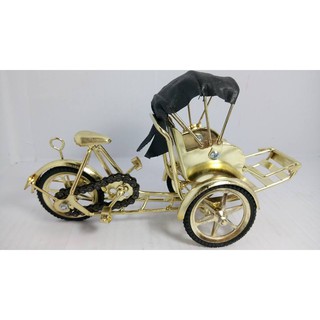 Mô hình xích lô xi vàng lớn