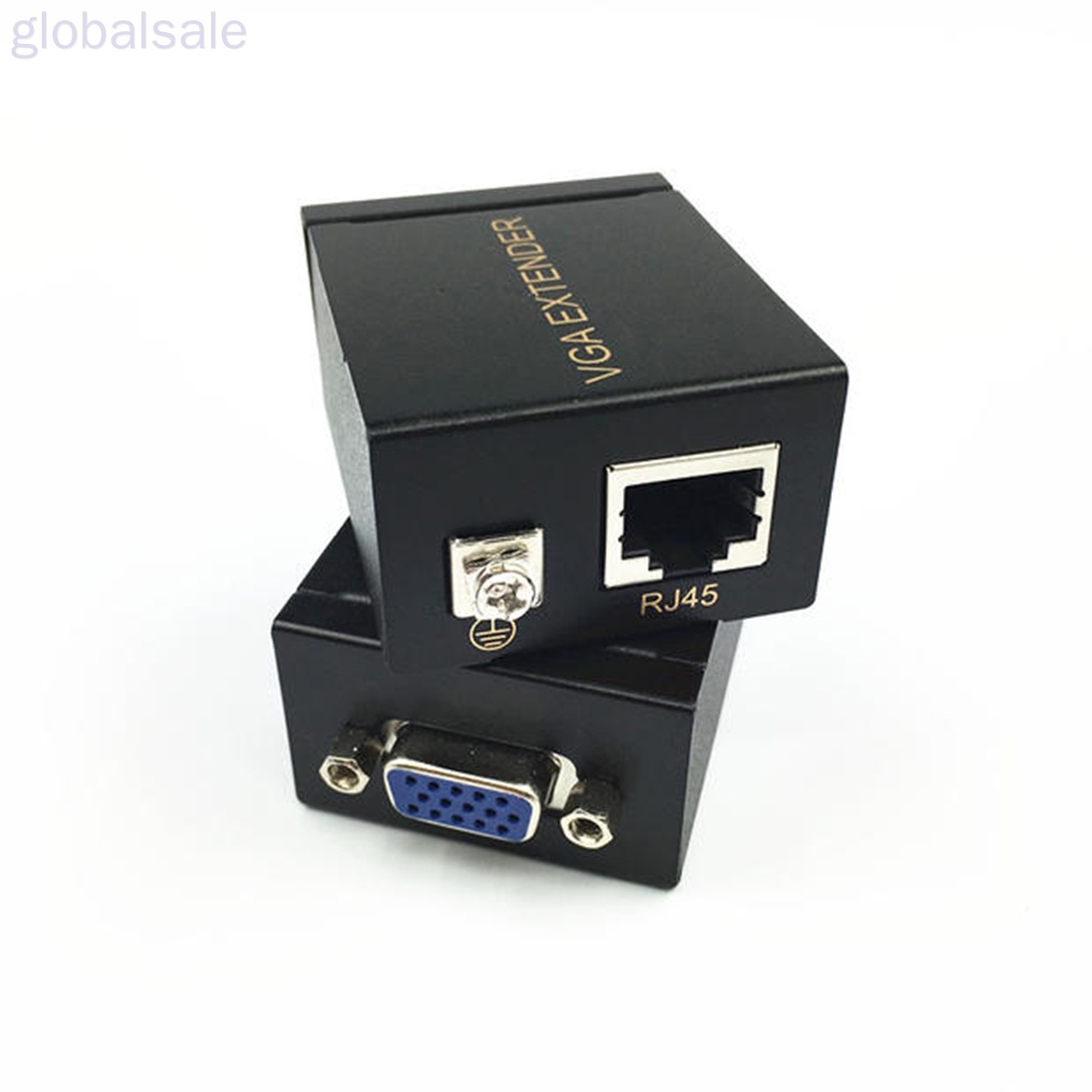 Bộ 2 đầu nối dài chuyển đổi VGA 60M sang Lan Ethernet cho KTV