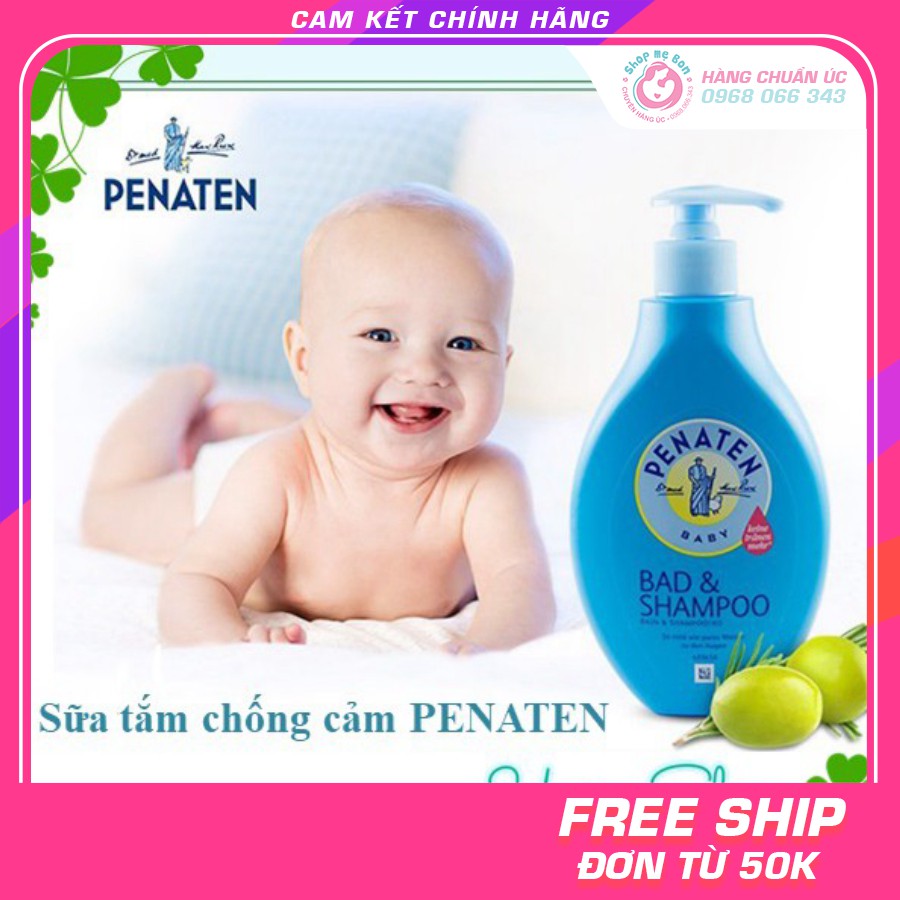 [CHUẨN AIR] Sữa tắm gội chống cảm Penaten cho bé [Nội địa Đức] 400ml