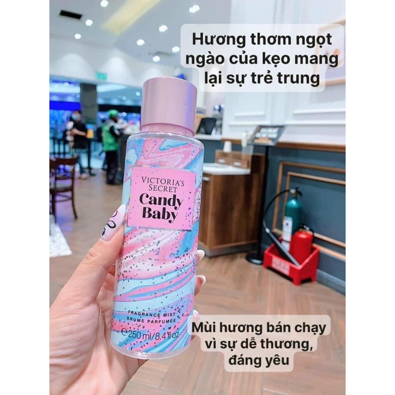 Xịt Thơm Toàn Thân Body Mist Bath And Body Works & Victoria Secret | Nước Hoa Quần Áo Thơm Lâu Dịu Nhẹ - Bill Mỹ