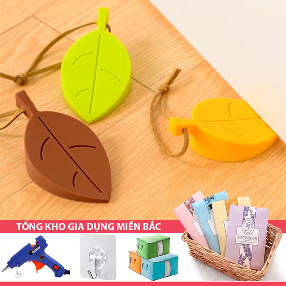 [Tổng Kho Sỉ] Chặn Cửa Cao Su HÌNH CHIẾC LÁ Thông Minh - Silicon Chống Va Đập Cửa Kẹp Tay Bé, Gió Lùa Sập Cửa