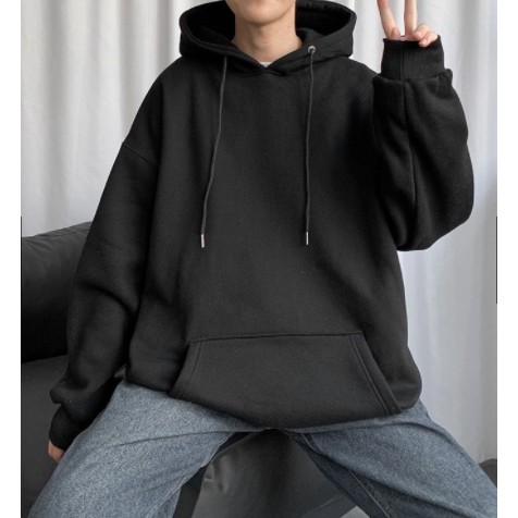 Áo khoác Hoodie Nam, Nữ Hoodie Basic Unisex Nỉ From Rộng Màu Đen - Basic Boutique HDT900 Unichic | BigBuy360 - bigbuy360.vn