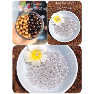 Hạt trai, hạt gỗ trang trí loại đẹp
