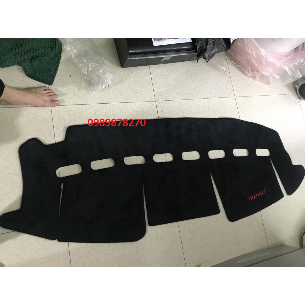 Thảm nhung chống nóng taplo xe Ford Transit đời 2014 đến 2021