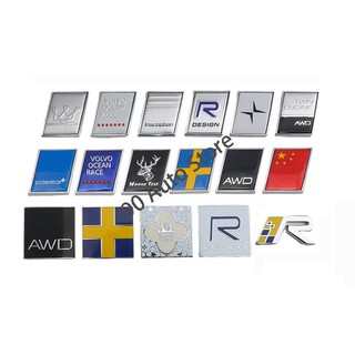 Sửa đổi Polaris Volvo Ocean Race R Thiết kế ✷ ❈ Nhãn dán thân xe bằng kim loại cho Volvo S60 S60L S70 S40 XC90 V70 V50 Auto Trunk Biểu tượng Huy hiệu phía sau Decal