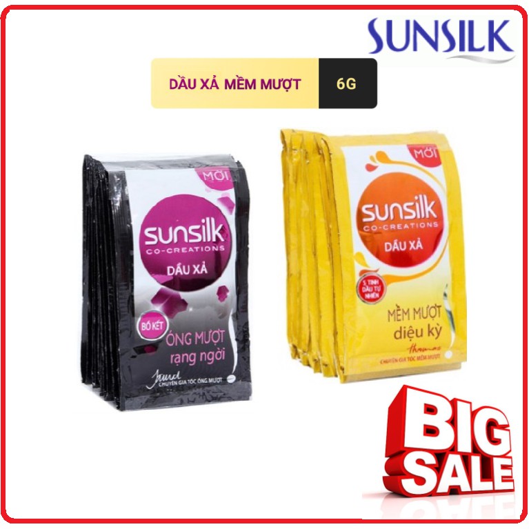 Dầu Xả SUNSILK Dây 6g x 12 Gói