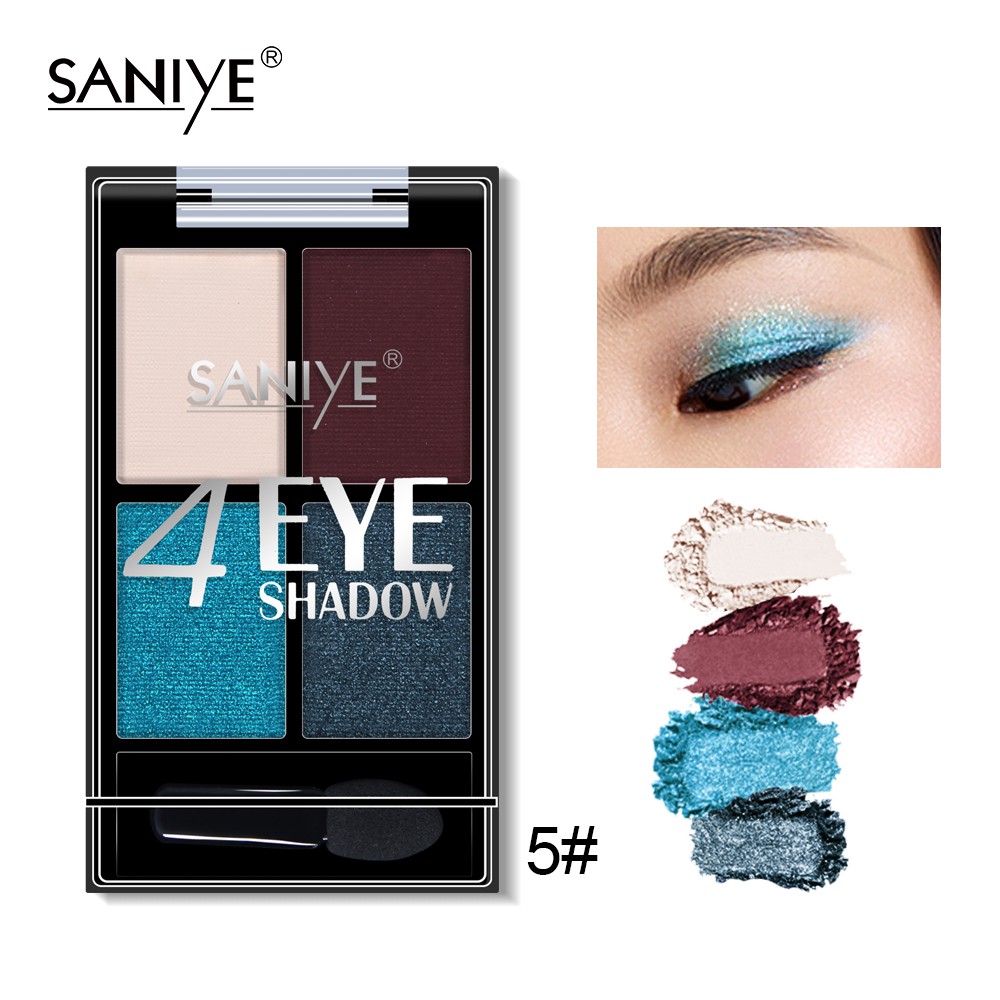 Bảng Phấn Trang Điểm Mắt SANIYE E0425 Nhỏ Gọn Không Thấm Nước Với 4 Màu Quyến Rũ Cho Nữ 5g | BigBuy360 - bigbuy360.vn