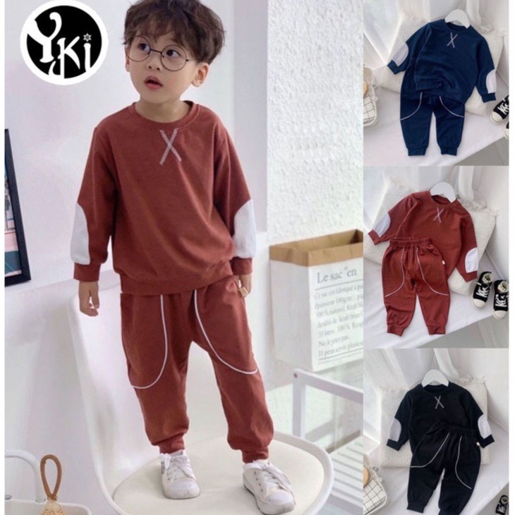( Rẻ vô địch) Set nỉ, set nỉ trẻ em T4 nỉ da cá phối màu đẹp mãn nhãn, hàng thiết kế cao cấp T4