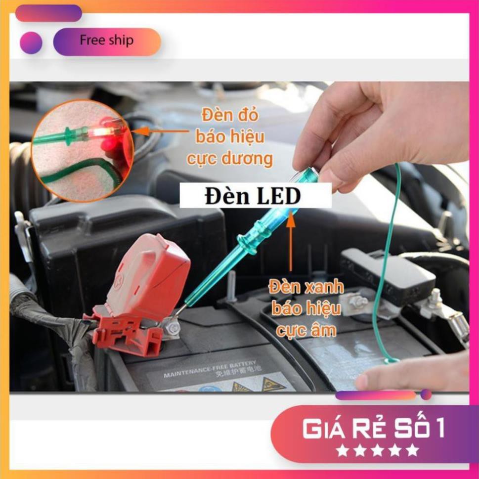 ⚡️GIÁ TỐT⚡️Tua Vít/ Bút Rà Thử Điện 6V-12V-24V Cầu Chì Cho Xe Ôtô, Xe Máy... Tặng kèm 1 Cầu Chì Đèn Dự Phòng